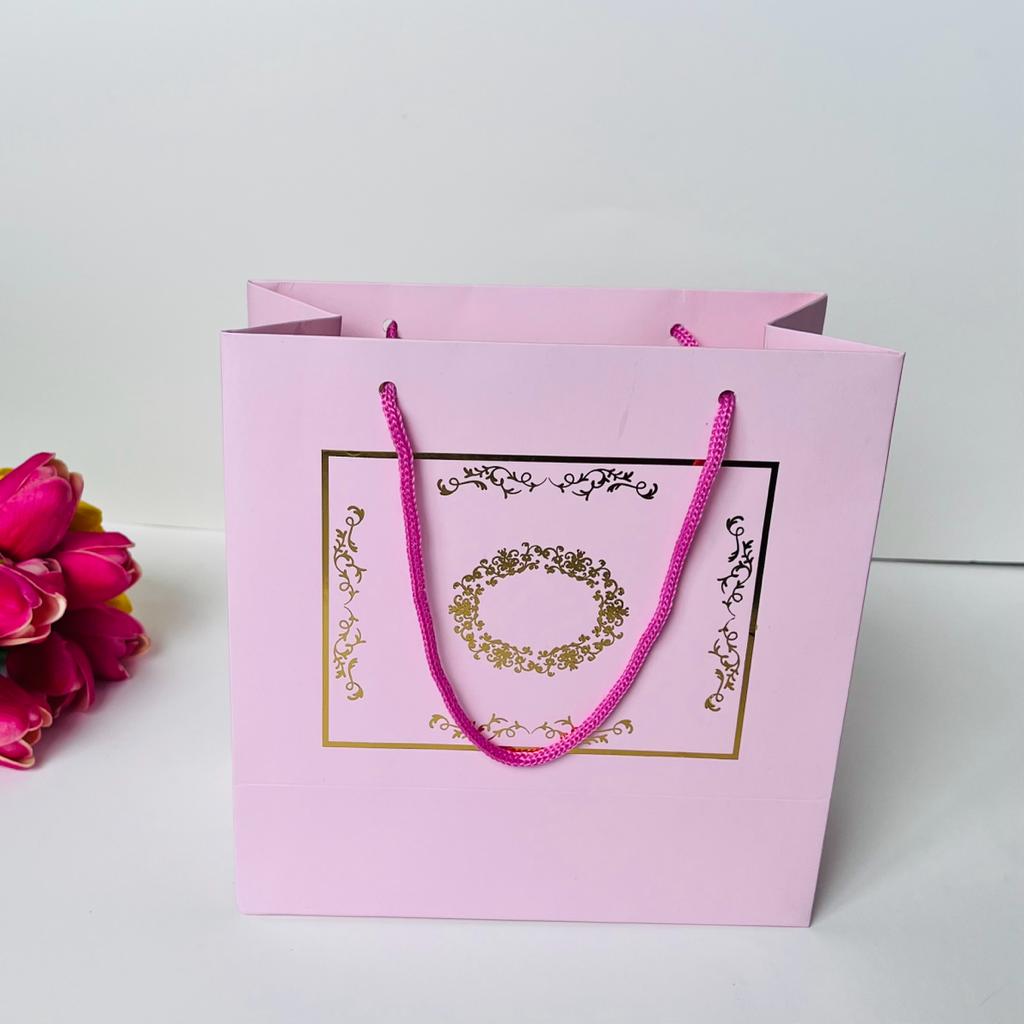 Karton Çanta Pembe (Desen 2) — ürün görseli